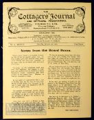 Pre war 1919/1920 Fulham v Stoke Div. 2 match programme 3 January, ex b.v. good, lacks covers.