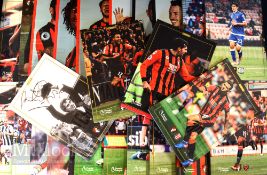 Selection of Bournemouth Football programmes and teamsheets Modern (mint) from the very late 1990s