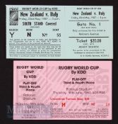 1987 Rugby WC in NZ tickets (2): Clean whole examples from NZ v Italy (1st RWC finals opening match,