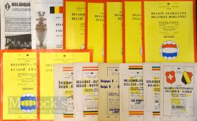 Selection of Belgium international match programmes to include 1951 Austria, 1953 Switzerland ‘B’,