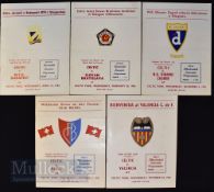 Selection of Celtic European home match programmes to include 1962/63 Valencia (ICFC) 1963/64