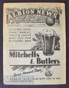 1937/38 West Bromwich Albion v Birmingham City reserves Central League match programme 7 May; staple