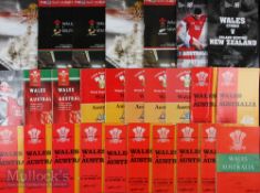 1958-2008 Wales Rugby Programmes v S Hemisphere ‘Giants’ (c.55): Half a century of issues for