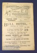Pre war 1925/26 Burnley v Manchester Utd Div. 1 football programme 6 February; slight creases,