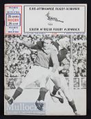 1969 South African Rugby Almanac 1969: Programme-style 32pp souvenir of the 1969 Wallabies tour
