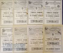 Collection of Luton Town home match football programmes to include 1946/47 Burnley (FAC) 1948/49