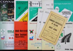 1965-2007 Connacht & other Irish Rugby Programmes v Tourists (14): Connacht v New Zealand 1989; v