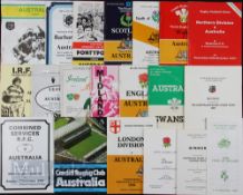 1984 Australian Rugby Tour Programmes etc (20): 15 issues inc all four tests, won by these ‘Grand