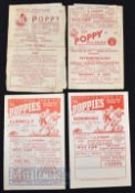 Selection of Kettering Town home football programmes to include 1948/49 Lye Town (Birmingham League)