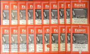 Selection of 1957-63 Nottingham Forest home football programmes features 63 v Wolverhampton