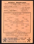 1944/45 War League south cup Tottenham Hotspur v West Ham Utd football programme 3 March, single