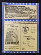 1931/32 Watford v Mansfield Town Div. 3 (S) football match programme 16 September, has edge tear