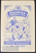 1951 Festival of Britain Millwall v Dundee Utd match programme 12 May; Good.