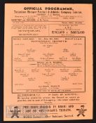 1944/45 War League south Tottenham Hotspur v Luton Town football programme 5 May (final match of