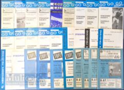 Collection of Stockport County home match football programmes 1952/53 Gillingham (FAC) 1953/54