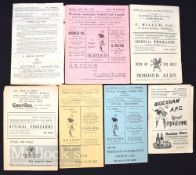 Selection of Wrexham home match programmes to include 1949/50 Everton (testimonial game), 1946/47