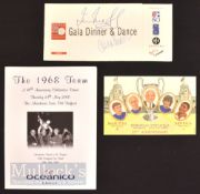 2008 Celebration dinner menu the 40th Anniversary of the European Cup winning team 29 May 2008;