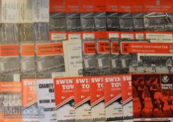 Collection of Swindon Town home match programmes 1956/57 Bournemouth (FAC), Coventry City (FAC) (