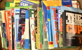 Selection of FAC Final football programmes x29 1959-2001 incomplete run with slight duplication,