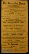 1933/34 Scarce football programme Canterbury Waverley v Margate Kent League Div. 1, fold out type,