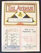 1938/39 Bradford Park Avenue v West Bromwich Albion Div. 2 match programme. 17 December; Good.