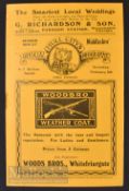 1926/27 Hull City v Middlesbrough football programme Div. 2, 5 February at Anlaby Road. Good.