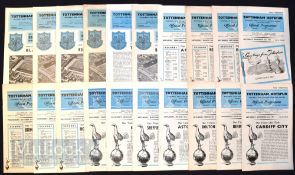 Collection of Tottenham Hotspur home football programmes to include 1961/62 (5) including