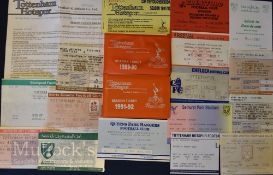 Tottenham Hotspur season tickets 1989/90, 1991/92 plus cup tie voucher book 1991/92; away match