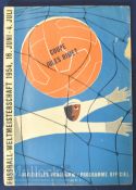 1954 World Cup 3rd/4th place Austria v Uruguay match programme 3 July at Zurich. Edge tear to