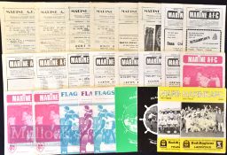 Selection of Marine FC home match programmes to include 1958/59 Ashton Utd, 1959/60 New Brighton (