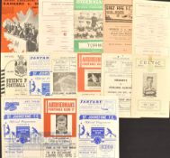 Various Scottish Home football programmes from the 1960s featuring 61 Hibs v Torino (fr), 60 Rangers