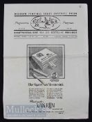 1960 South Africa v New Zealand Rugby Test Programme: Official WP issue for the All Blacks’ test