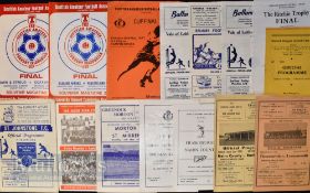 Selection of Scottish Junior Cup match programmes to include Scottish Amateur FAC finals at