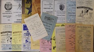 Selection of North England football match programmes to include 1946/47 Hexham Hearts v Newburn (