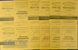 Selection of Berwick Rangers home match programmes 1960/61 Dumbarton (SLC), Morton (SLC),