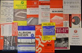 Football League Cup football programmes 1963/64 Norwich City v Birmingham City, Torquay Utd v
