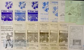 Selection of Cowdenbeath FC home match programmes to include 1955/56 Forfar Athletic 1956/57 Partick