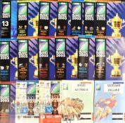 RWC 1991-2007 Rugby Programmes (18): 1991: Scot v Eng Semi & Wales v Australia; 1999: Wales v