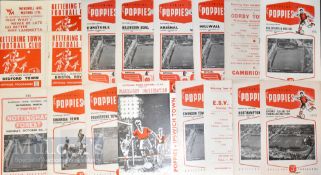 Selection of Kettering Town homes football programmes to include 1960/61 SC 09 Oberlahnstein (