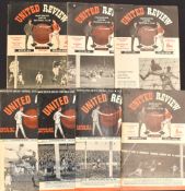 1959/60 Manchester United v West Ham United Lancashire Senior Cup football programme date 18 Apr,