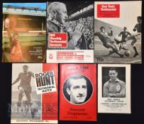 Selection of Liverpool home testimonial match programmes to include 1960/61 International XI (