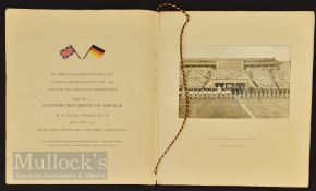 1957 German Democratic Republic v Wales World Cup qualifying VIP match programme, complete with
