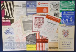Selection of early Football League cup football match programmes to include 1960/61 QPR v Port Vale,
