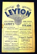 1932/33 Leyton v Marine (Liverpool) friendly match programme Easter Saturday 15 April, no staple,