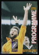 1987 Rugby World Cup Overall Programme: For the Pool stages, the A4 format, colourful, detailed