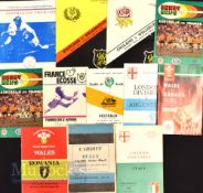 Overseas Visitors Rugby Programme Selection (12): London Counties and Cardiff v Italy 1955 & 1956;