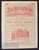 1914/15 Lord Mayor of Birmingham’s Charity Cup Aston Villa v West Bromwich Albion football programme