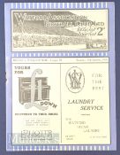 Pre war 1930/31 Watford v Thames Athletic Div. 3 football programme 11 October; very slight