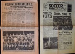 1974 Australian tour Northern New South Wales v Aberdeen special souvenir programme, newspaper