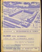 1938/39 Everton v Huddersfield Town match programme 28 January 1939, Div. 1. Sellotape to spine, o/